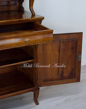 Louis Philippe style reproduction of a sideboard with solid cherry top